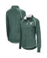 Women's Green Michigan State Spartans Bikram Quarter-Zip Pullover Jacket