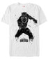 Marvel Men's Black Panther Paint Dripping Panther Short Sleeve T-Shirt