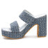 Фото #3 товара BEACH by Matisse Gem Platform Block Heels Womens Blue Casual Sandals GEM-408