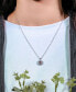 ფოტო #2 პროდუქტის Silver-Tone Ruby Accent Flower Pendant Necklace