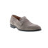 Фото #4 товара Bruno Magli Brando Mens Gray Suede Slip On Loafers & Slip Ons Penny Shoes