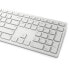 Фото #2 товара Клавиатура и беспроводная мышь Dell KM5221W-WH Белый Qwerty US