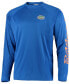 Фото #3 товара Men's PFG Royal Florida Gators Terminal Tackle Omni-Shade Long Sleeve T-shirt