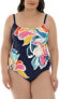 Фото #1 товара La Blanca 285235 Women's Rouched Body Lingerie Mio One Piece Swimsuit, Size 10