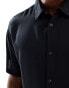 Jack & Jones viscose shirt in black