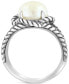 ფოტო #5 პროდუქტის EFFY® Freshwater Pearl (9mm) Rope-Style Ring in Sterling Silver