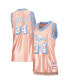Фото #2 товара Women's Shaquille O'Neal Pink Los Angeles Lakers 75th Anniversary Rose Gold 1996 Swingman Jersey