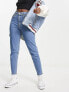 Фото #1 товара Levi's high waisted mom jeans in light wash