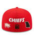 Фото #5 товара Men's Red Kansas City Chiefs Team Local 59FIFTY Fitted Hat