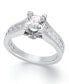 ფოტო #1 პროდუქტის Diamond Princess Cut (1-1/2 ct. t.w.) Engagement Ring in 14k White Gold