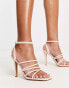 French Connection strappy heeled sandals in beige