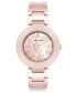 ფოტო #1 პროდუქტის Women's Three-Hand Quartz Pink Ceramic Bracelet Watch, 24.5mm