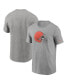 Фото #1 товара Men's Heathered Gray Cleveland Browns Primary Logo T-shirt