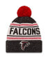 Men's Black Atlanta Falcons Toasty Cover Cuffed Knit Hat with Pom