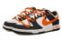 【定制球鞋】 Nike Dunk Low OKHR 做旧 活力 泼墨 海洋 解构风 低帮 板鞋 男款 黑橙米色 / Кроссовки Nike Dunk Low DD1391-100