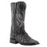 Фото #2 товара Ferrini Bronco Pirarucu Square Toe Cowboy Mens Black Dress Boots 43393-04