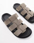 Фото #3 товара ASOS DESIGN across strap sandal in grey