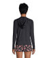 ფოტო #3 პროდუქტის Women's Hooded Full Zip Long Sleeve Rash Guard UPF 50 Cover-up