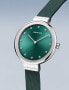 Фото #2 товара Наручные часы Gevril женские Gandria Silver-Tone Leather Watch 36mm.