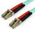 Фото #2 товара StarTech.com 15m (50ft) LC/UPC to LC/UPC OM3 Multimode Fiber Optic Cable - Full Duplex 50/125µm Zipcord Fiber - 100G Networks - LOMMF/VCSEL -