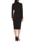 Women's Shawl-Collar Side-Tie Tuxedo Dress