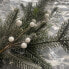 Фото #7 товара Wondershop Christmas Wreath 22in Unlit Silver Hoop Greenery with Bell Artificial