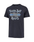 Фото #2 товара Men's Navy Distressed Tampa Bay Rays Renew Franklin T-shirt