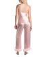 ფოტო #2 პროდუქტის Women's Marabou 2-Pc. Satin Pajamas Set