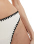 Фото #6 товара Stradivarius bikini bottom with contrast stitch in ecru