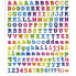 Фото #1 товара Наклейки для детей GLOBAL GIFT Буквы и цифры Classy