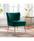Фото #12 товара 25" Wide Upholstered Tufted Velvet Accent Chair With Metal Leg