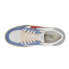 Vintage Havana Denisse Glitter Lace Up Womens Blue, White Sneakers Casual Shoes