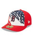 Фото #1 товара Men's Red Detroit Tigers 2022 4th of July Low Profile 59FIFTY Fitted Hat