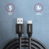 AXAGON BUCM3-AM20AB - 2 m - USB C - USB A - USB 3.2 Gen 1 (3.1 Gen 1) - 5000 Mbit/s - Black