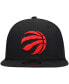 Фото #4 товара Men's Black Toronto Raptors Logo Official Team Color 59FIFTY Fitted Hat