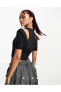 Фото #3 товара Sportswear Essentials Women's Short Sleeve Siyah Kadın T-shirt