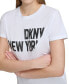 Фото #3 товара Women's Sliced Logo Print T-Shirt