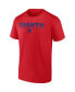 Фото #3 товара Men's Heather Red New York Giants Utility Player T-shirt