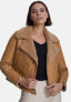 ფოტო #2 პროდუქტის Women's Shearling Jacket, Light Brown With Curly Wool