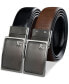 Men's Reversible Faux-Leather Compression-Buckle Belt