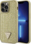 Guess Etui Guess GUHCP14XHDGTPD Apple iPhone 14 Pro Max złoty/gold hardcase Rhinestone Triangle