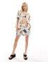 Фото #4 товара Reclaimed Vintage resort summer shirt co ord with western all over print