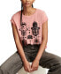 ფოტო #5 პროდუქტის Women's Hamsa Hands Graphic Print Crewneck T-Shirt