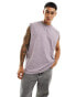 ASOS DESIGN oversized tank washed grey