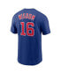 Men's Patrick Wisdom Royal Chicago Cubs Player Name Number T-Shirt