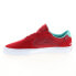 Lakai Atlantic Vulc Chocolate Mens Red Suede Skate Inspired Sneakers Shoes