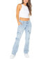 ფოტო #1 პროდუქტის Juniors' Bootcut Cargo Jeans