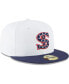 Фото #3 товара Men's White Chicago White Sox Cooperstown Collection Wool 59FIFTY Fitted Hat