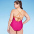Фото #3 товара Women's Cut Out Colorblock Medium Coverage One Piece Swimsuit - Kona Sol Multi M