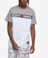 ფოტო #1 პროდუქტის Men's Short Sleeves Piecemeal T-shirt